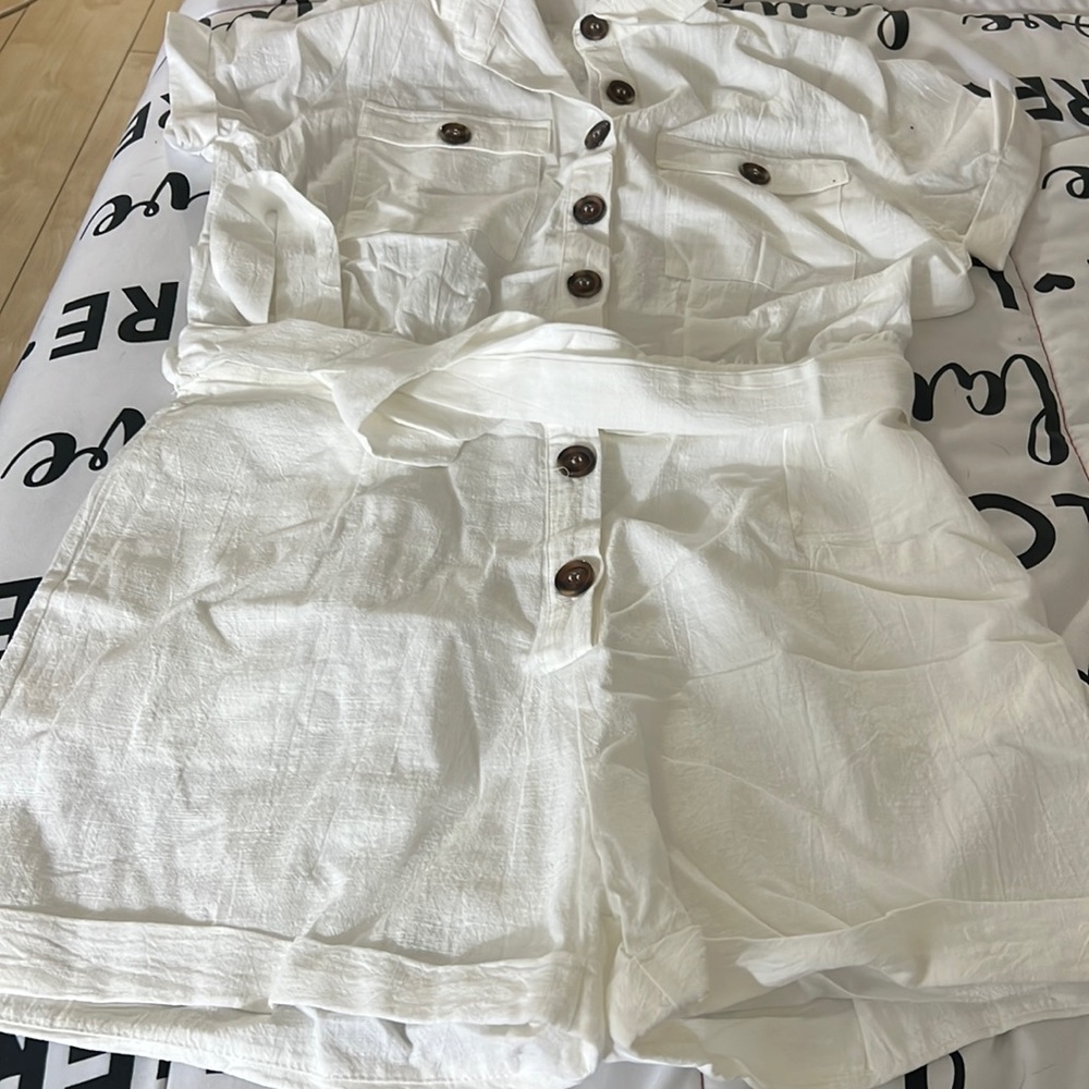 Short sleeve jumpsuit